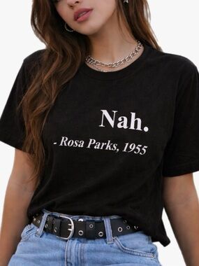 NWT Rosa Parks Nah Short Sleeve T Shirt Womens Size Medium